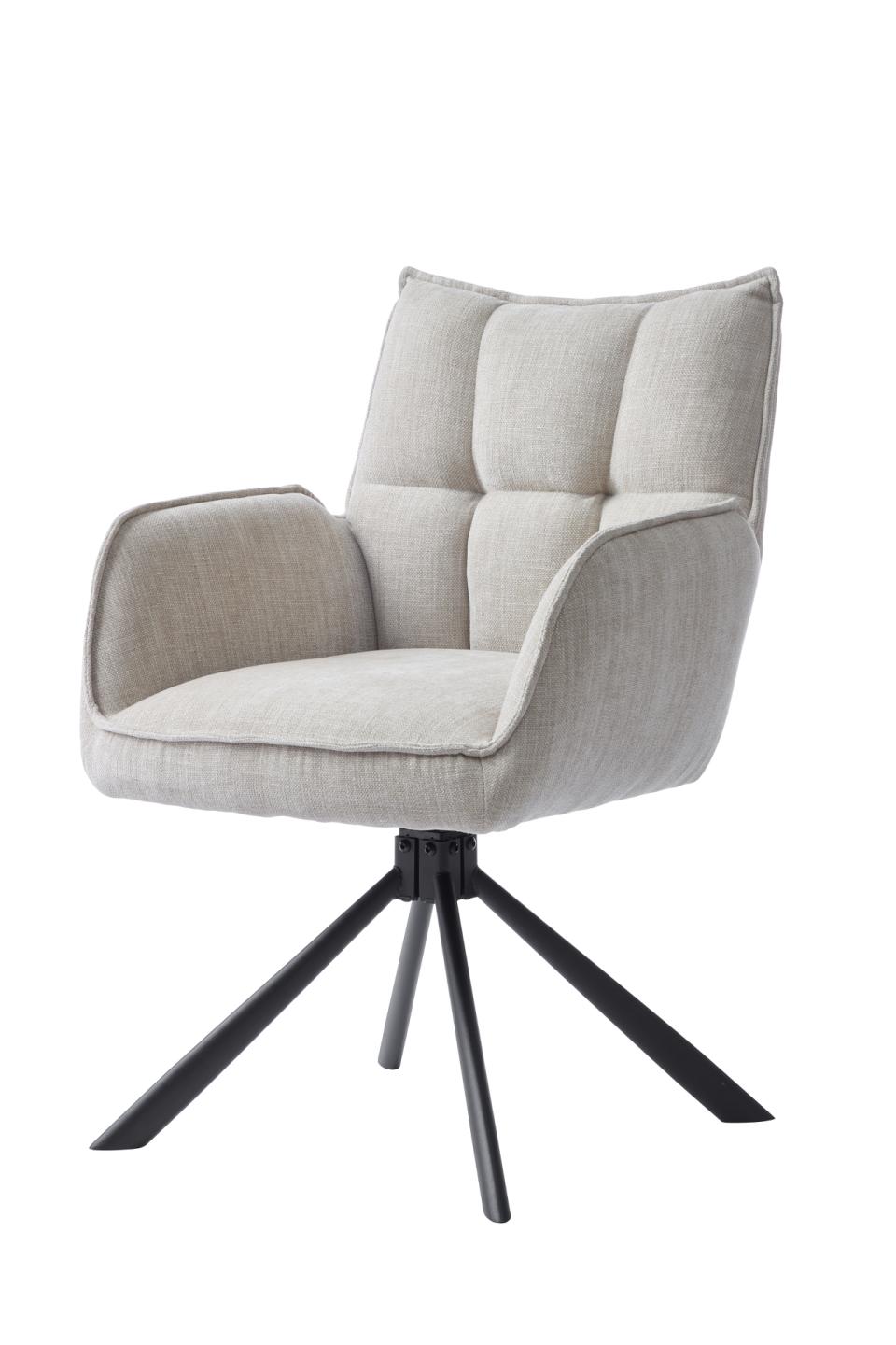 Select Marilla III drejestol m. armlæn linned polyester