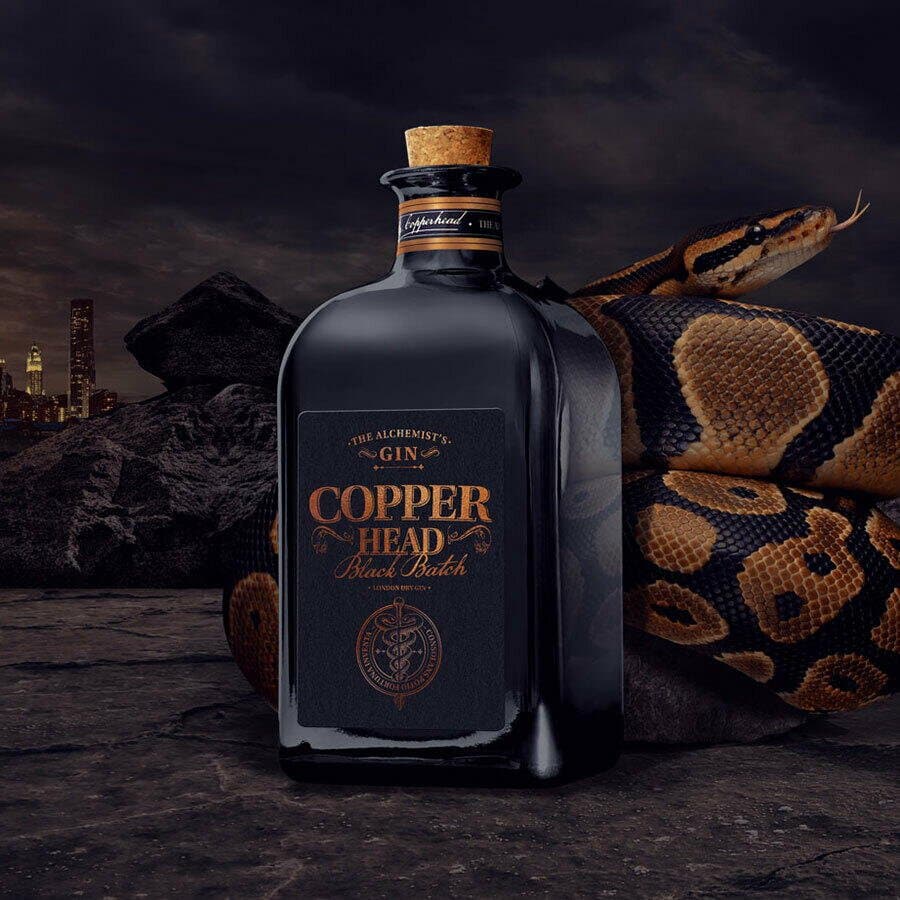 Copperhead Black Batch Gin Fl 50 ✔ Kæmpe udvalg i  COPPERHEAD ✔ Billig fragt og hurtig levering 2 - 5 hverdage - Varenummer: BAR-17364 / Ean: '5425036320161 på lager - Udsalg på Drikkevarer | Spiritus | Gin Spar op til 51% - Over 785 kendte brands på udsalg