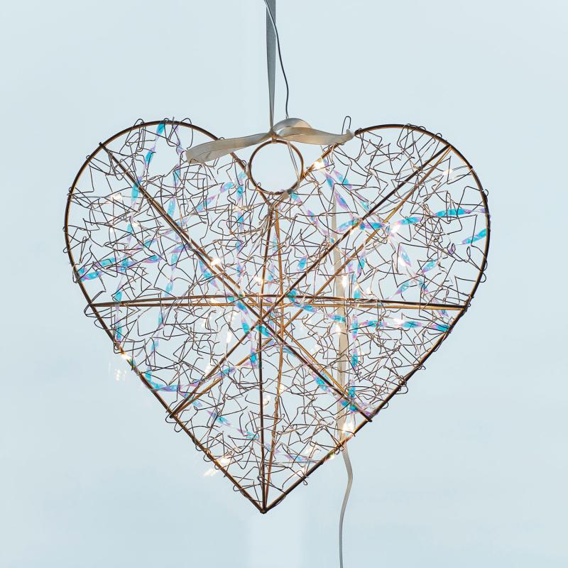 Produktbillede af Sirius Lily Hjerte Guld 30 cm i premium kvalitet