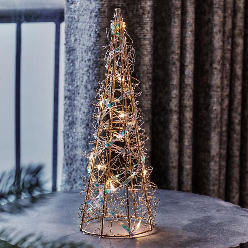 Produktbillede af Sirius Lily Juletræ Guld 30 cm i premium kvalitet