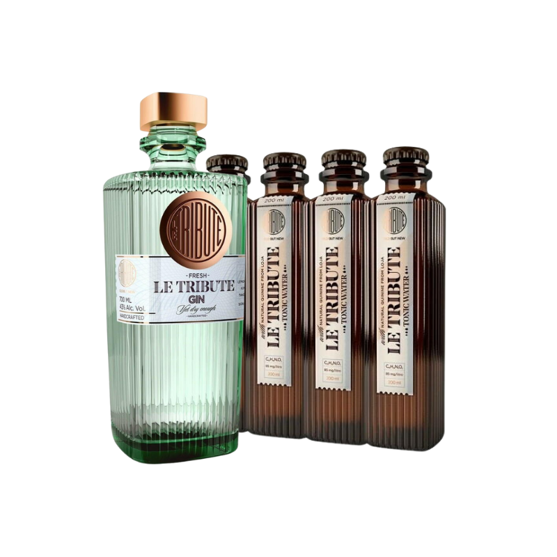 Produktbillede af Le Tribute Gin & Tonic Pakke på tilbud i brug