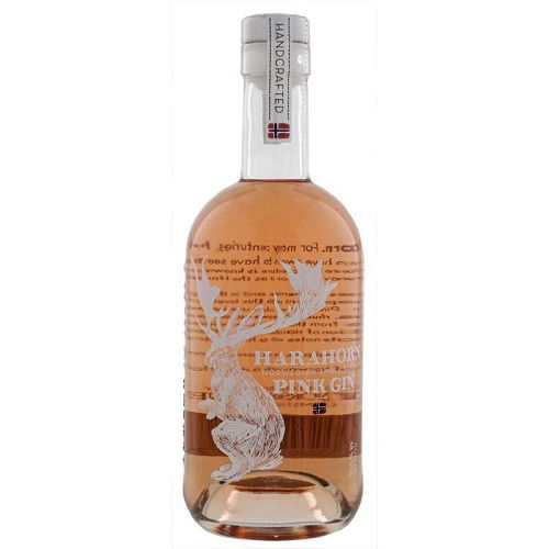 Produktbillede af Harahorn Norwegian Small Batch Pink Gin Fl 50 på tilbud i premium kvalitet