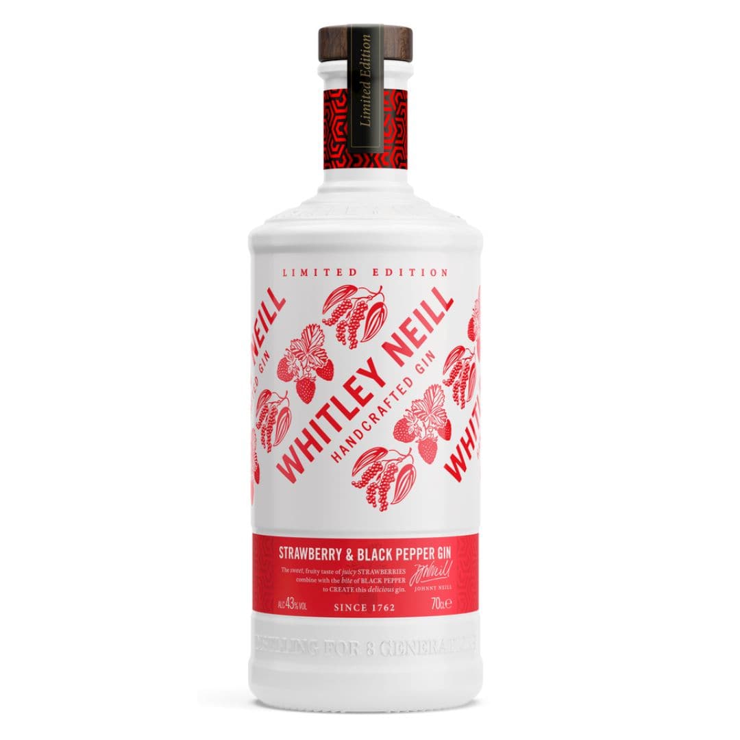 Whitley Neill Jordbær & Sort Peber Gin Fl 70 ❤ Kæmpe udvalg i WHITLEYNEI ❤ Billig fragt og hurtig levering 2 - 5 hverdage - Varenummer: BAR-837185 / Ean: '5011166063100 på lager - Udsalg på Drikkevarer | Spiritus | Gin Spar op til 51% - Over 1160 kendte mærker på udsalg