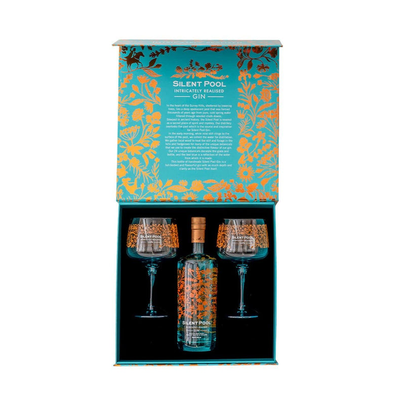 Silent Pool Gin (Luxus Giftbox M/2 Glas) ❤ Kæmpe udvalg i WHITLEYNEI ❤ Billig fragt og hurtig levering 2 - 5 hverdage - Varenummer: BAR-102608 / Ean: &