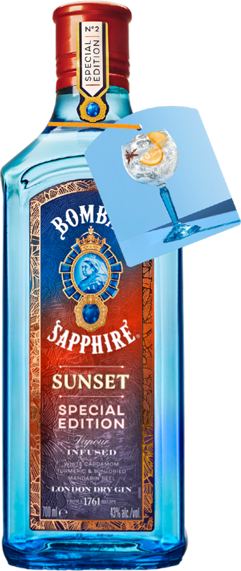 Bombay Sapphire "Sunset" Gin ✔ Kæmpe udvalg i  BOMBAY ✔ Billig fragt og hurtig levering 2 - 5 hverdage - Varenummer: BAR-6114724 / Ean:  på lager - Udsalg på  Spar op til 61% - Over 785 kendte brands på udsalg