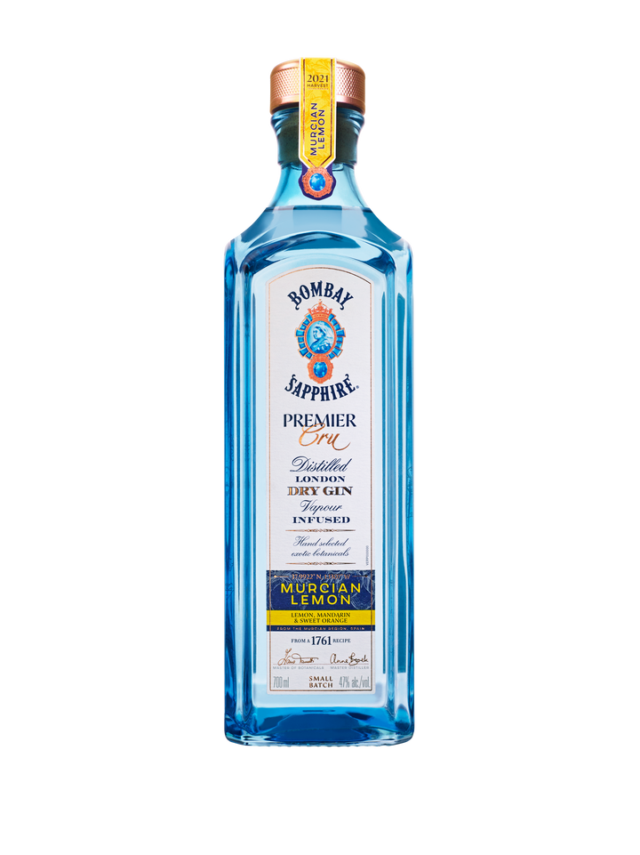Produktbillede af Bombay Sapphire Premier Cru Murcian Lemon Gin på tilbud – premium kvalitet og detaljer