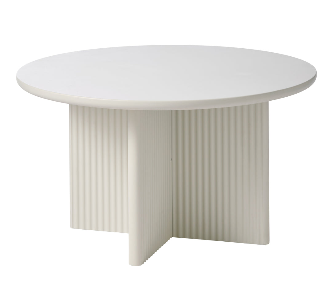 Palma sofabord rund greige MDF Ø80
