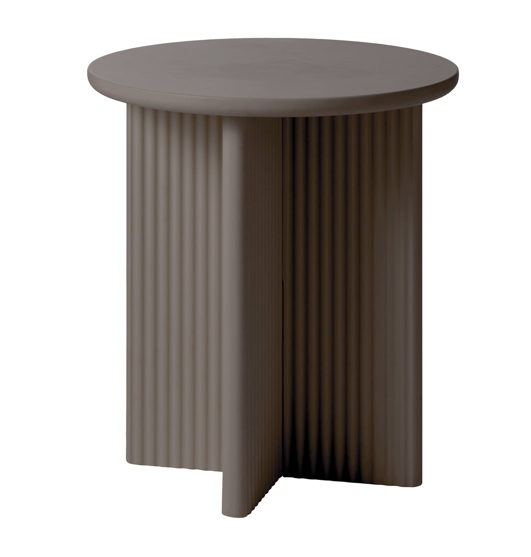 UNIQUE FURNITURE Palma sidebord rund taupe MDF Ø50