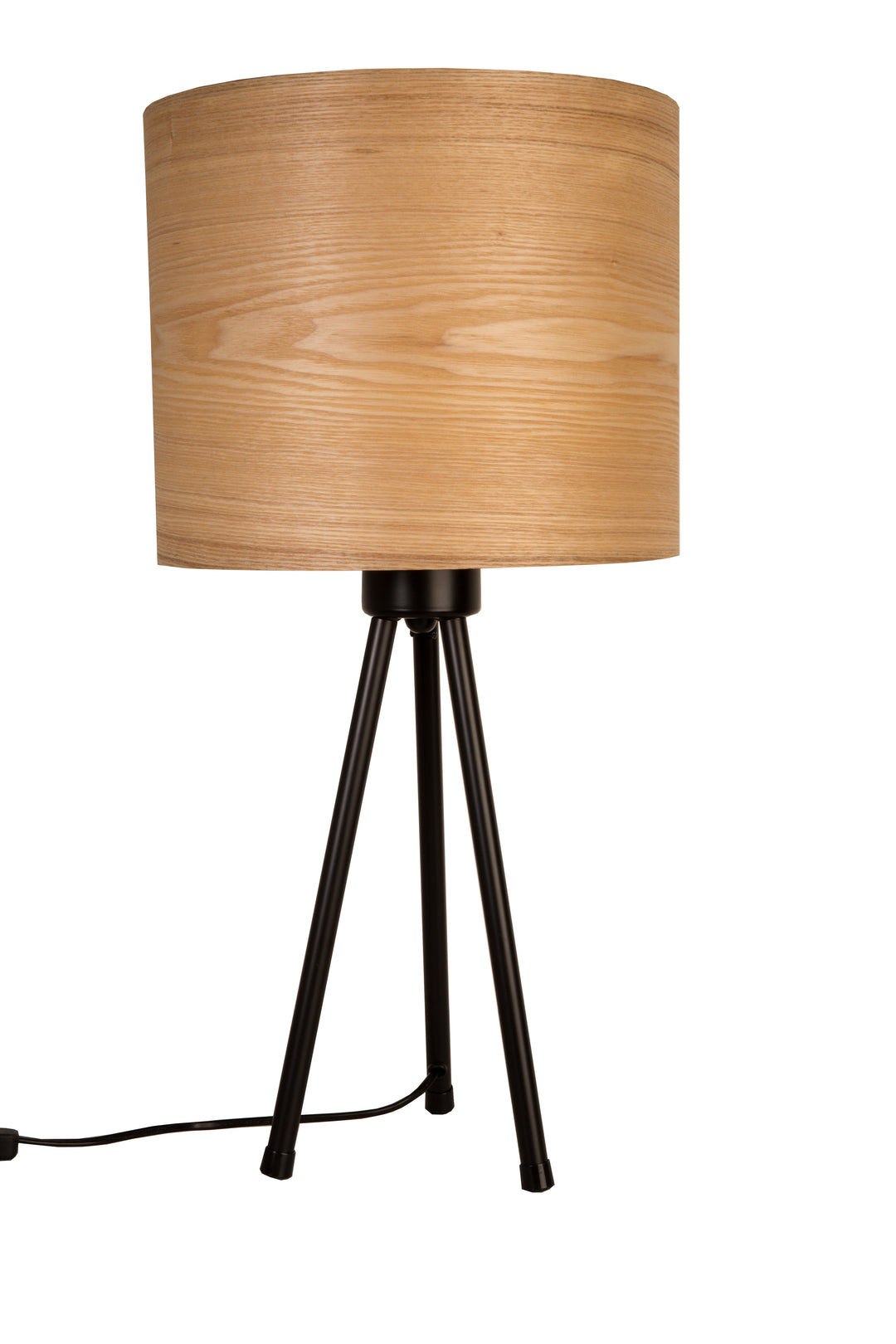 DUTCHBONE Woodland bordlampe brun askefiner og sort metal