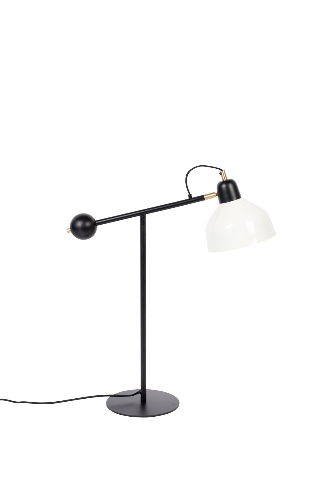 ZUIVER Skala skrivebordslampe hvid og sort jern