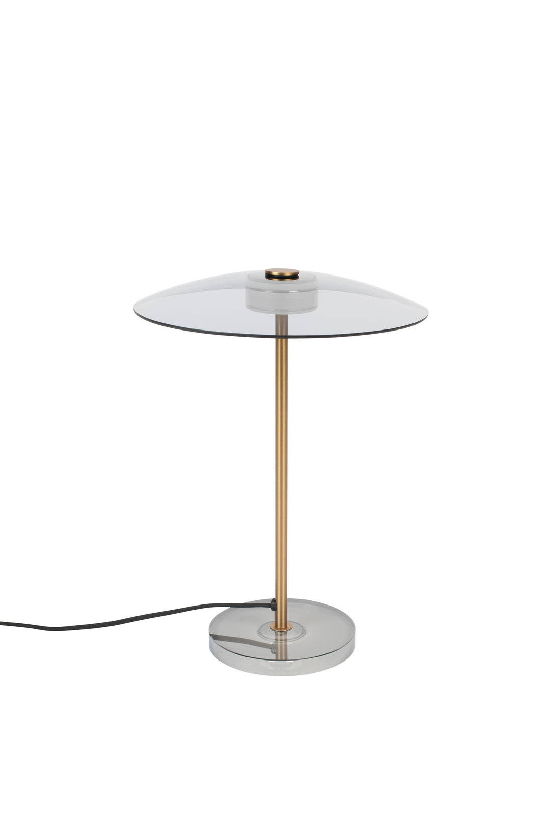 ZUIVER Float bordlampe glas og guld jern