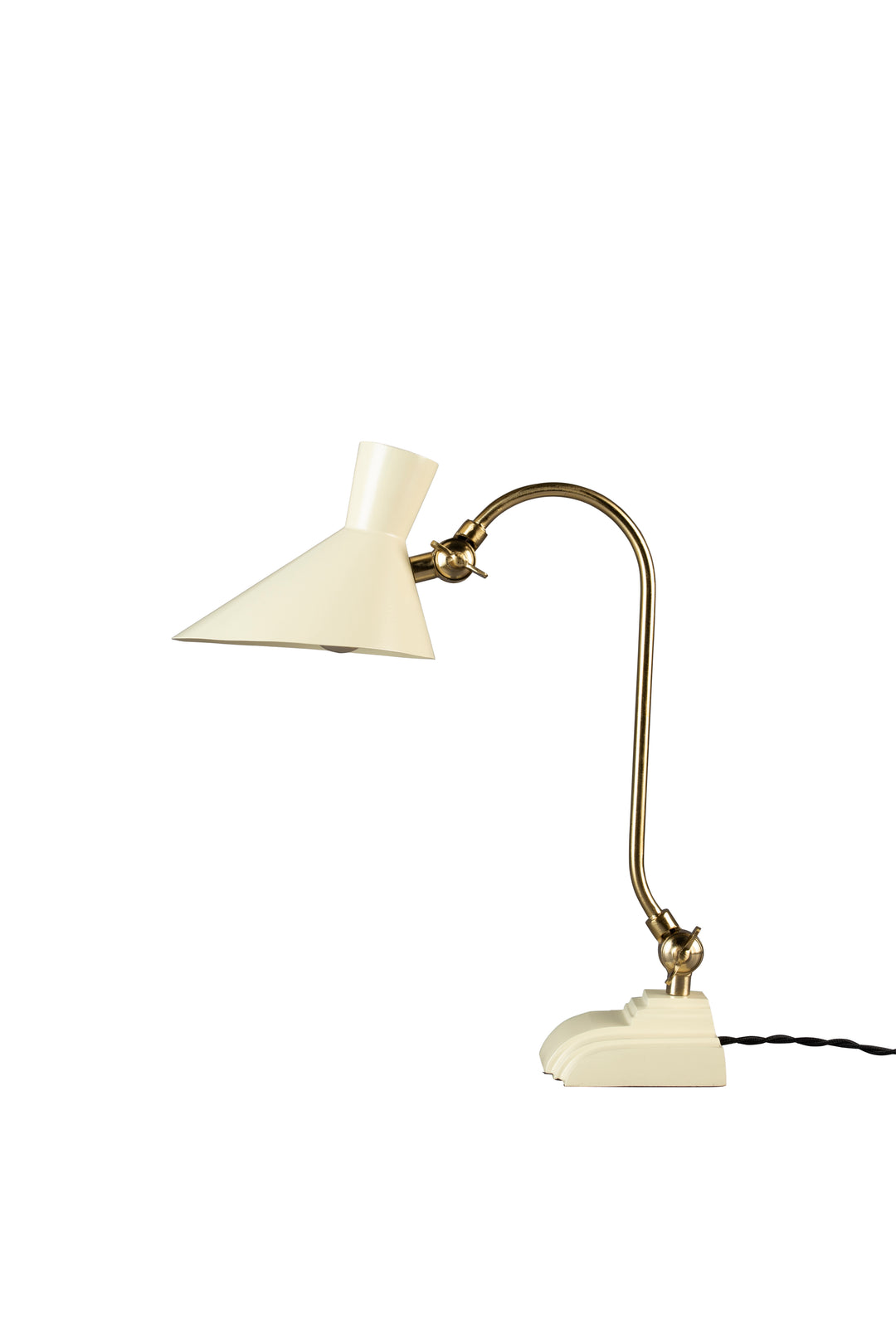 DUTCHBONE Gaia skrivebordslampe m. vippefunktion elfenben jern