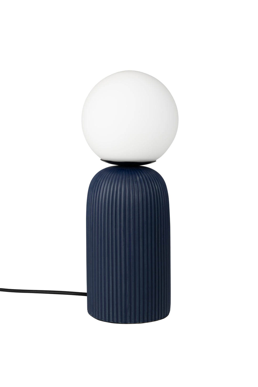 ZUIVER Dash bordlampe S opal glas og royal blå keramik