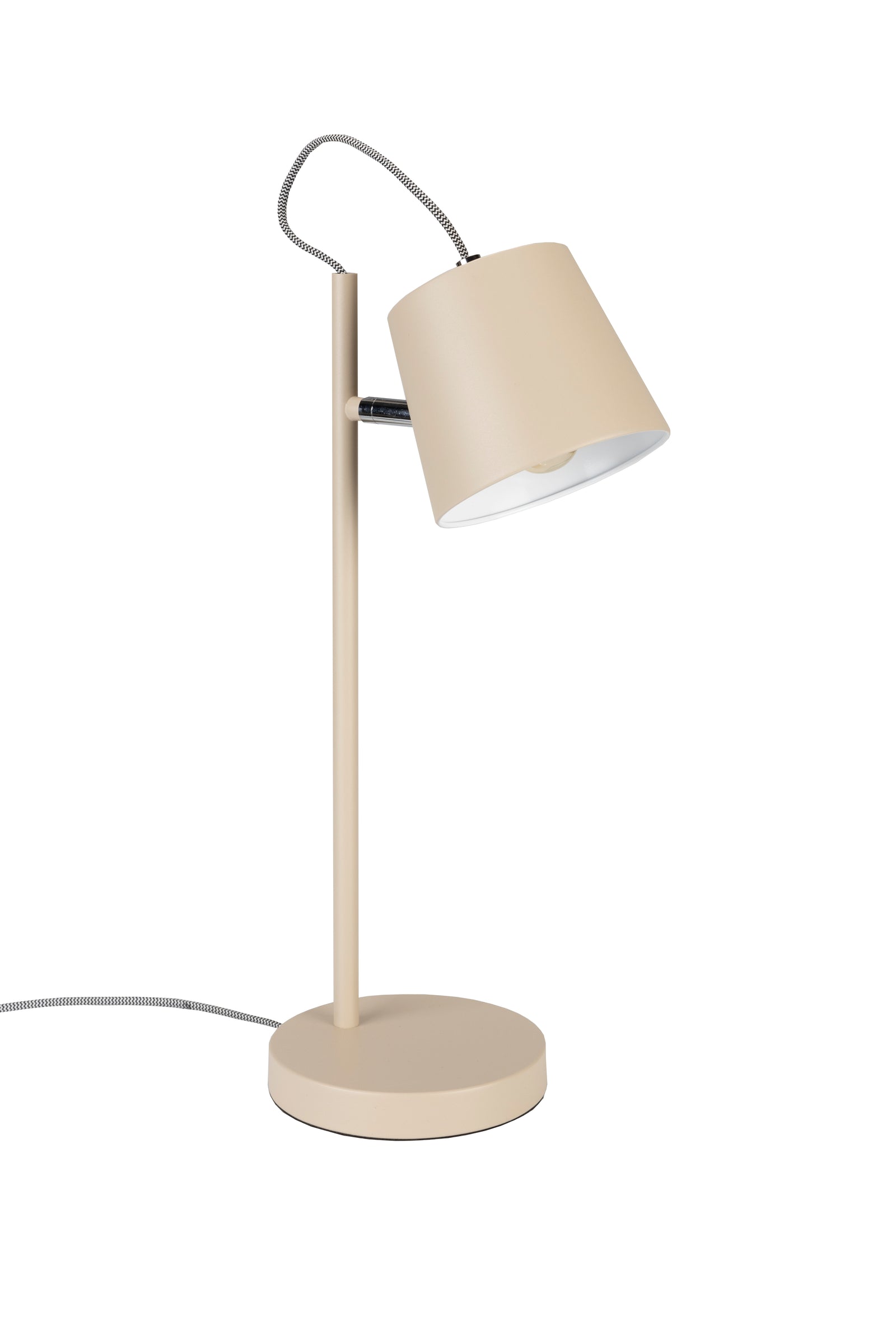 Produktbillede af ZUIVER Buckle Head bordlampe beige metal i premium kvalitet