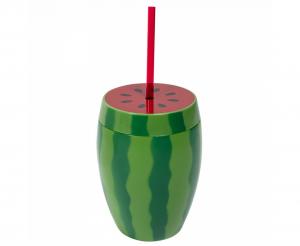 Produktbillede af Vandmelonkop Med Sugerør 900 Ml på tilbud i brug