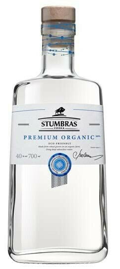 Produktbillede af Stumbras Premium Økologisk Vodka Fl 70 på tilbud – premium kvalitet og detaljer