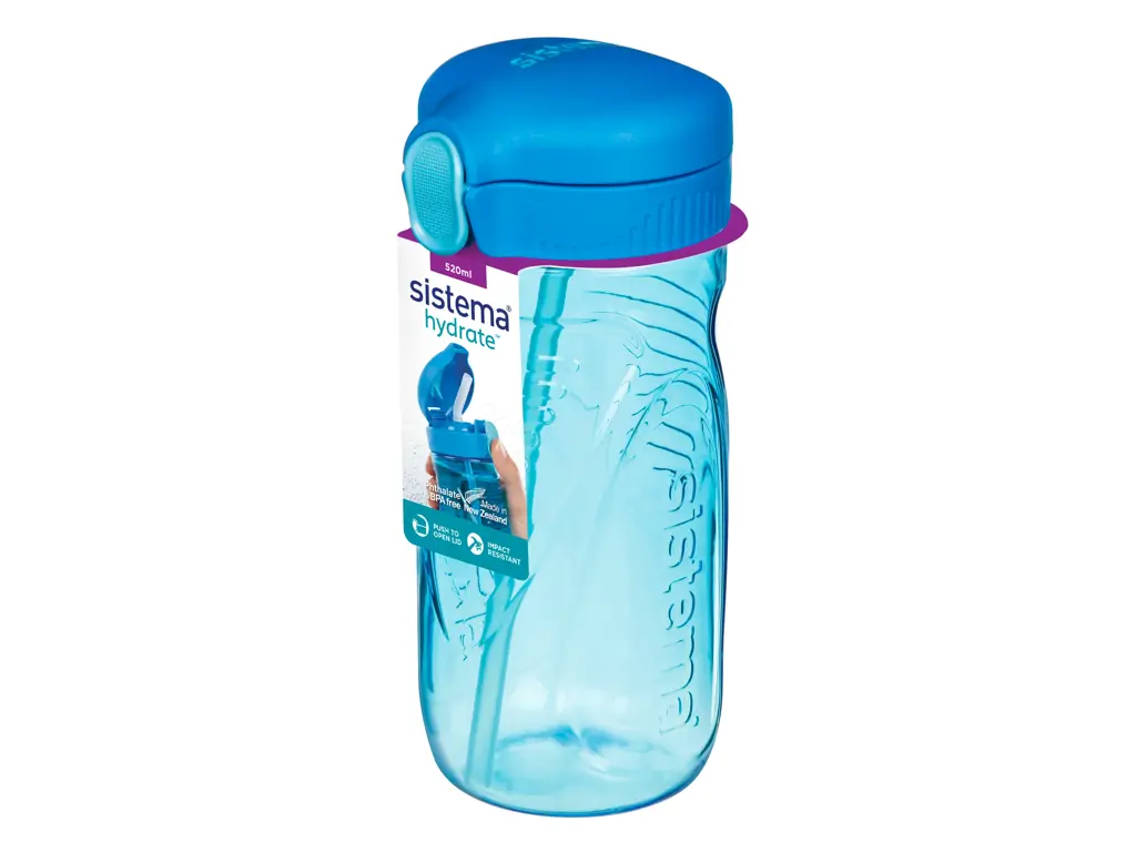 Produktbillede af Sistema Tritan Quick Flip Blå 520ml i premium kvalitet