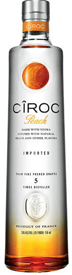 Produktbillede af Ciroc Vodka Peach Fl 70 på tilbud i brug