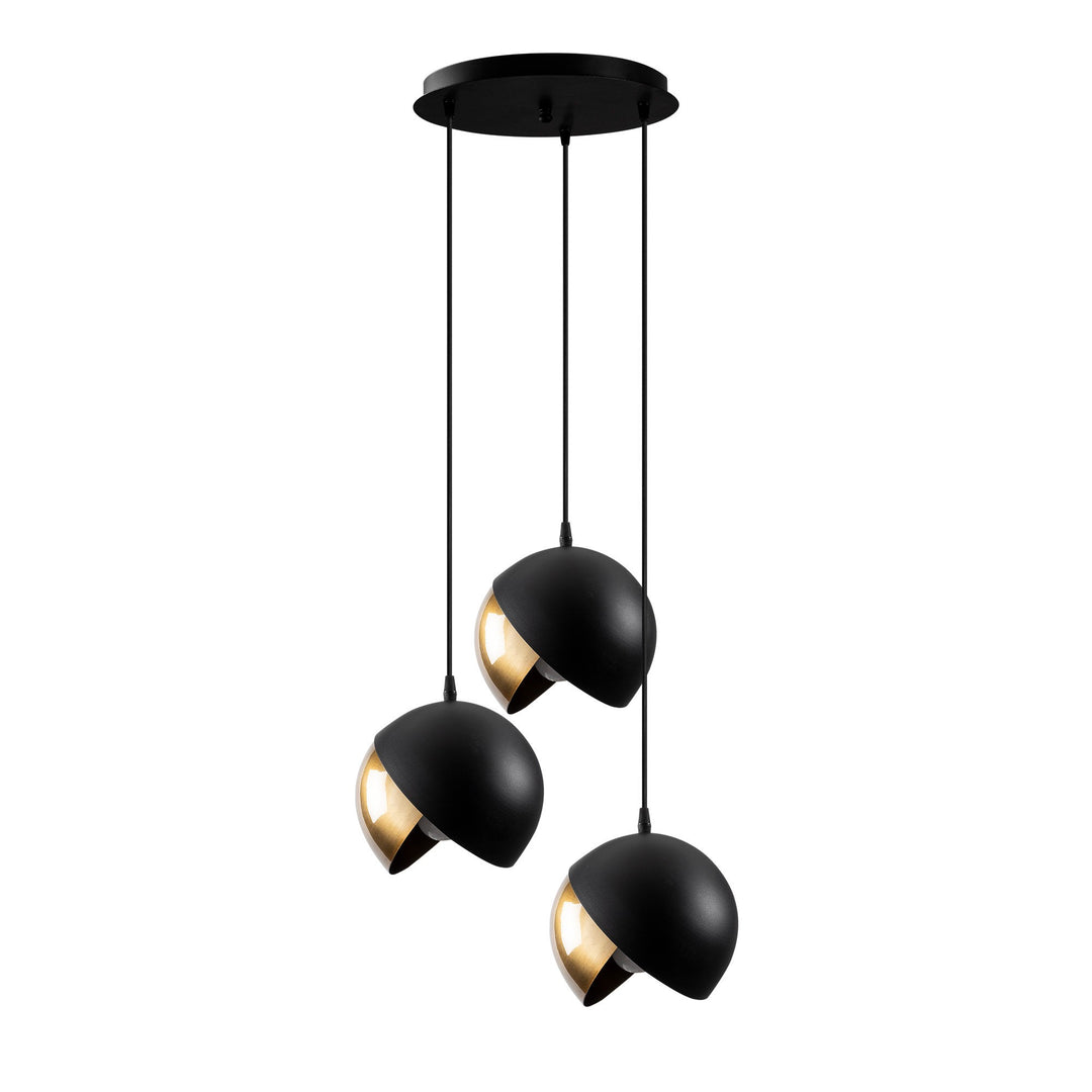 LUMI loftlampe guldfarvet og sort metal