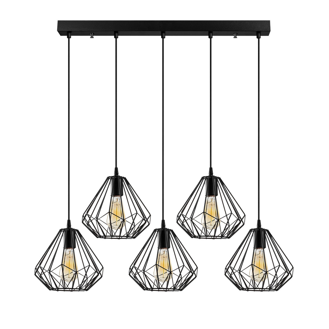 LUMI ChÃ¢teauroux loftlampe sort metal