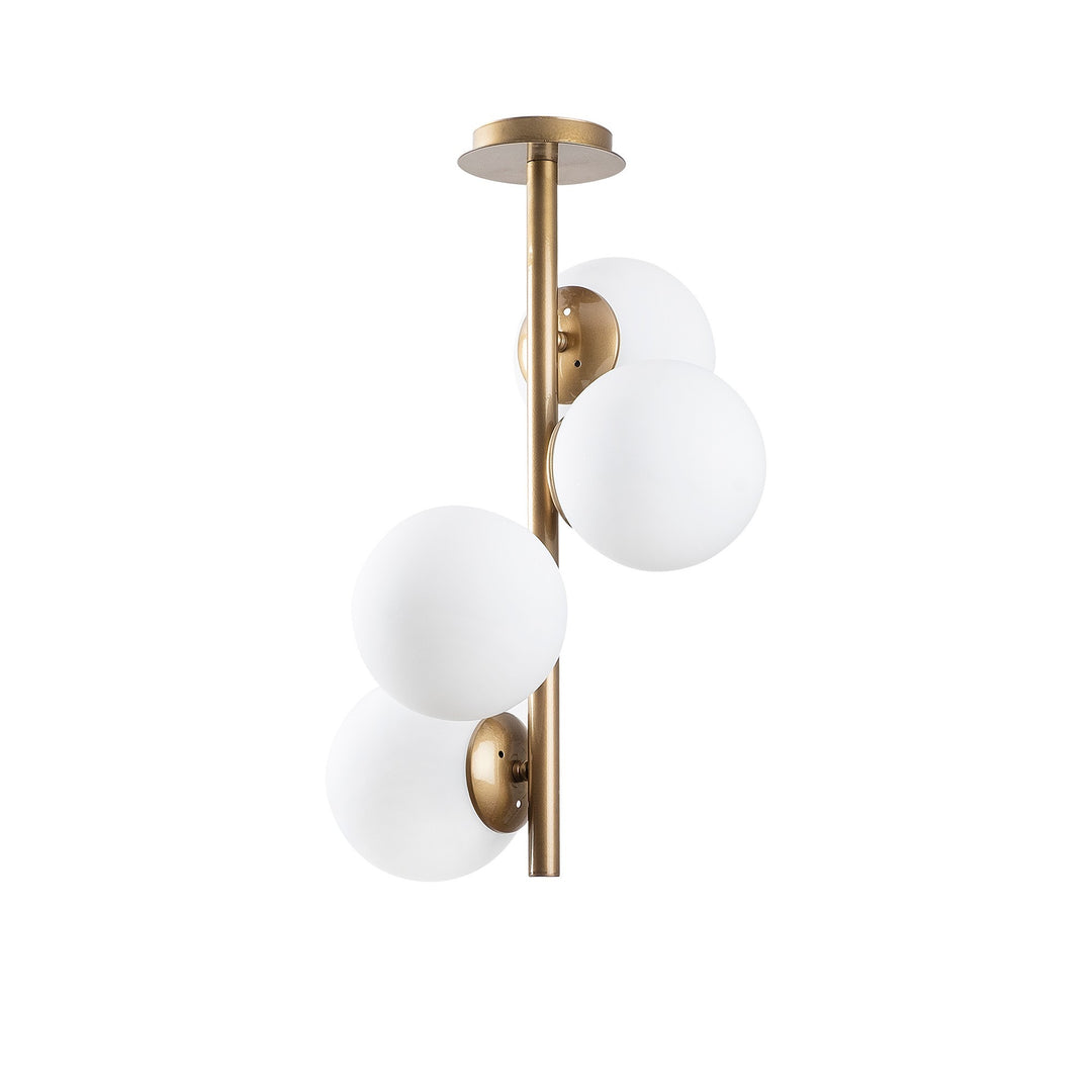 Produktbillede af LUMI Piacenza loftlampe glas og guldfarvet metal i premium kvalitet