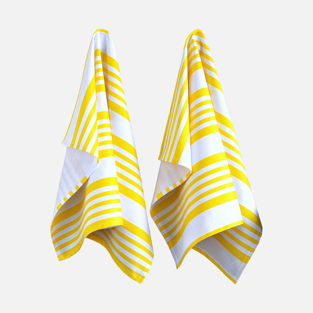 Produktbillede af ANNA Viskestykke gule striber på tilbud i høj kvalitet