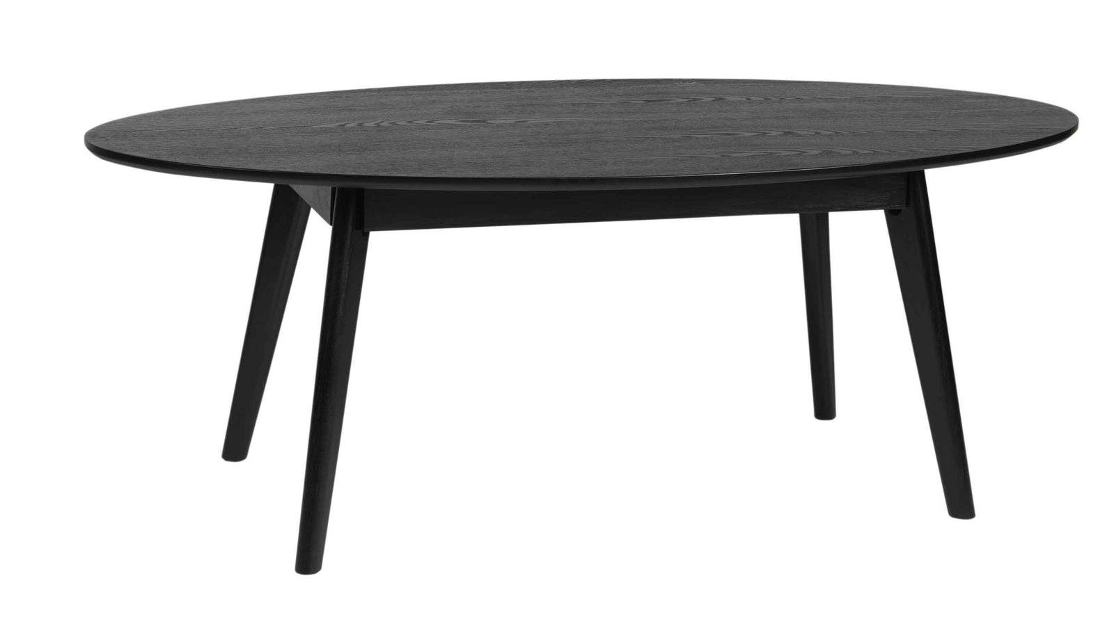 Produktbillede af ROWICO Yumi sofabord sort egetræ ovalt 130x65 i premium kvalitet
