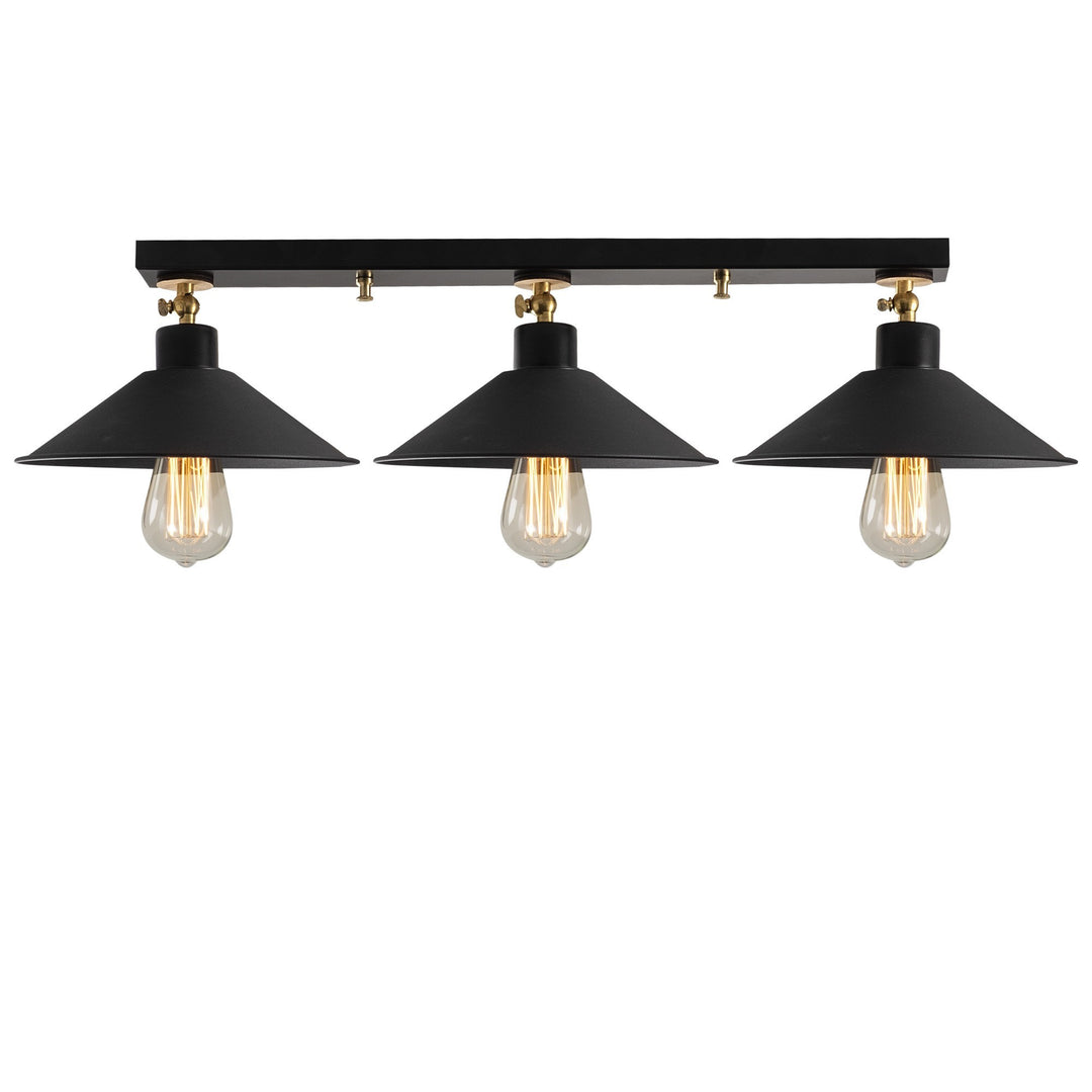 LUMI Viterbo loftlampe sort metal