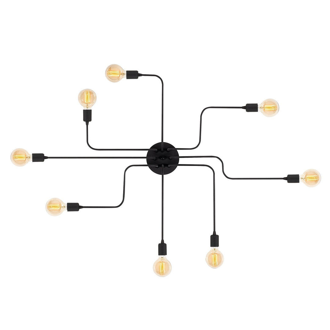 LUMI Iridion loftlampe sort metal