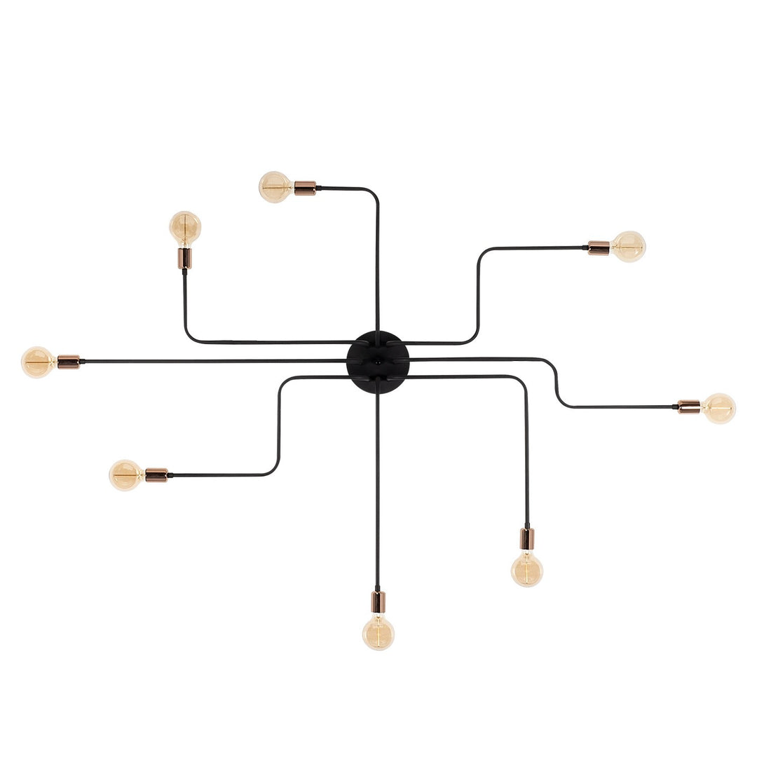 LUMI Matera loftlampe sort metal