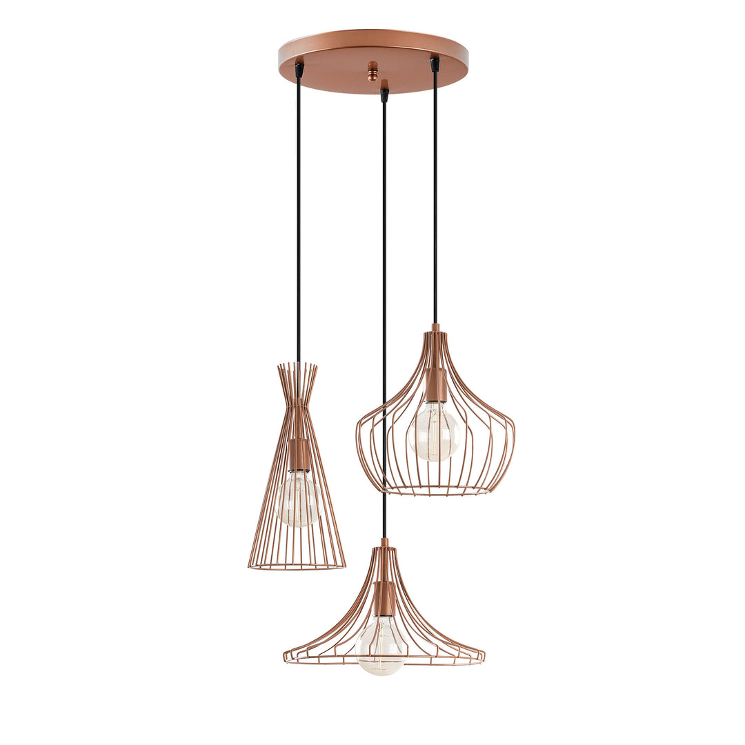 LUMI Auralis loftlampe kobber metal