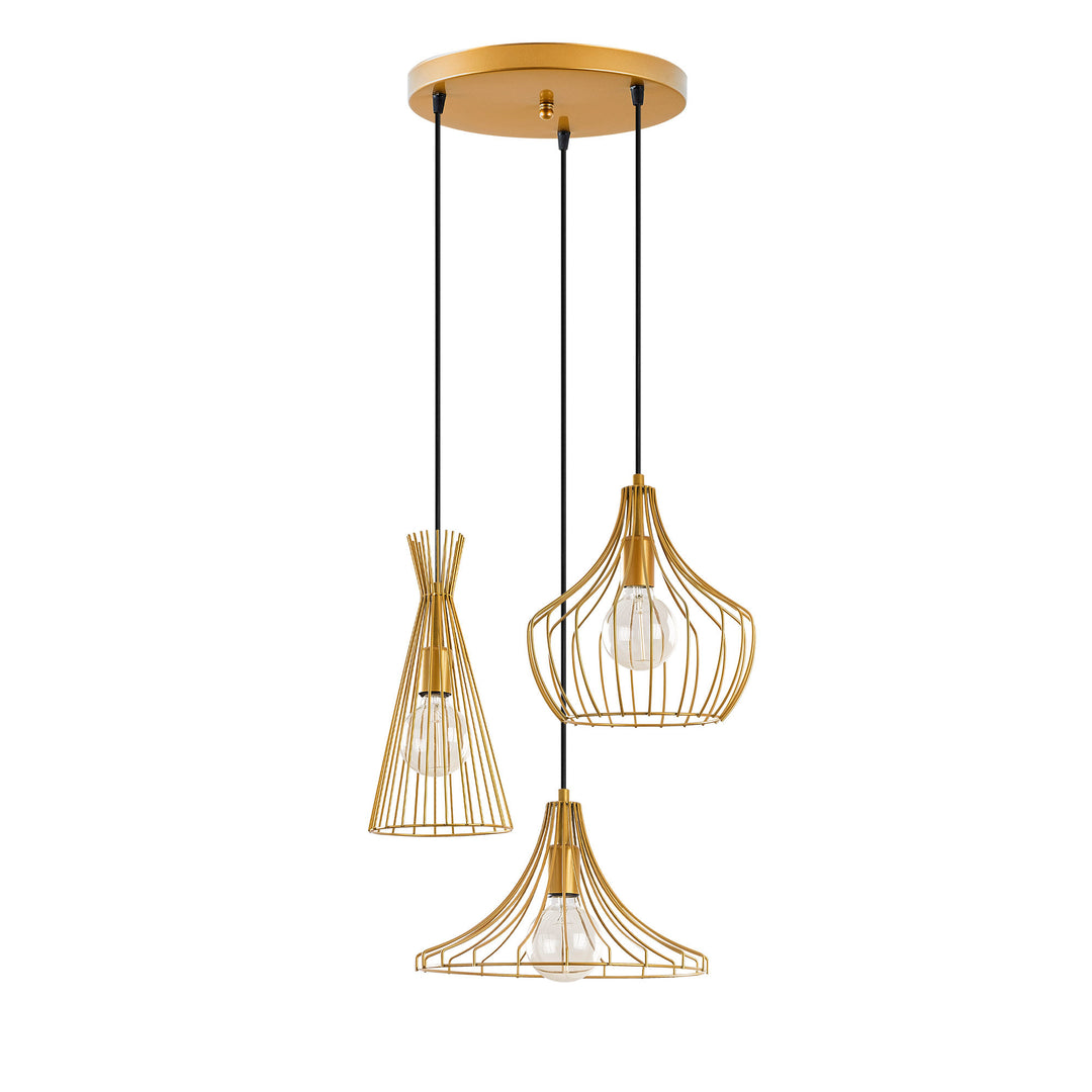 LUMI Paterna loftlampe guld metal