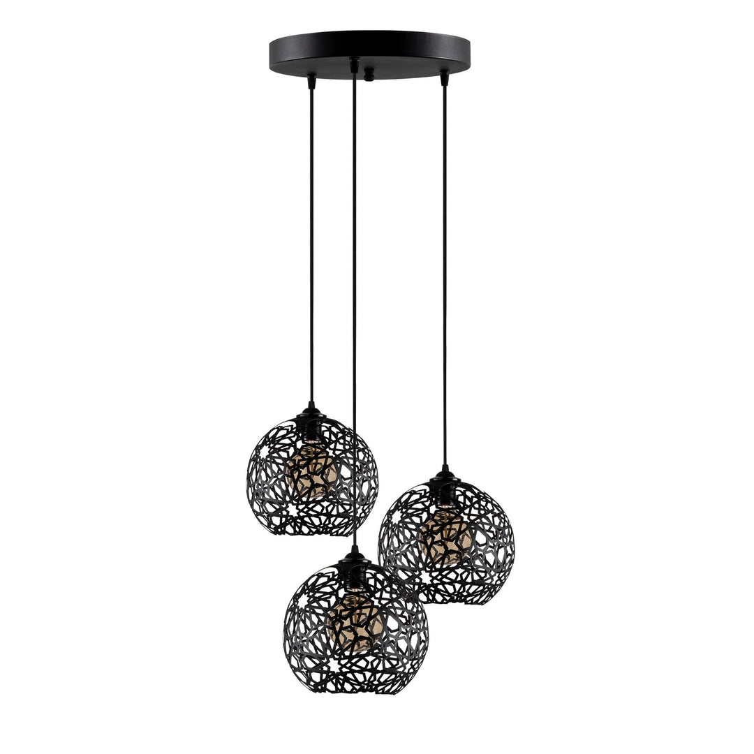 LUMI Foggia loftlampe sort metal