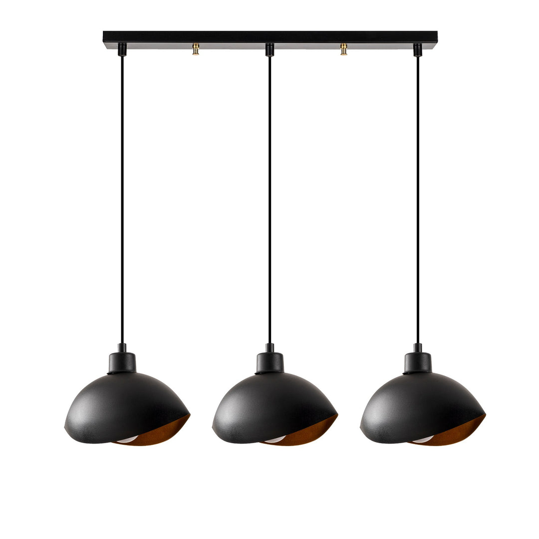 LUMI Santarém loftlampe sort metal