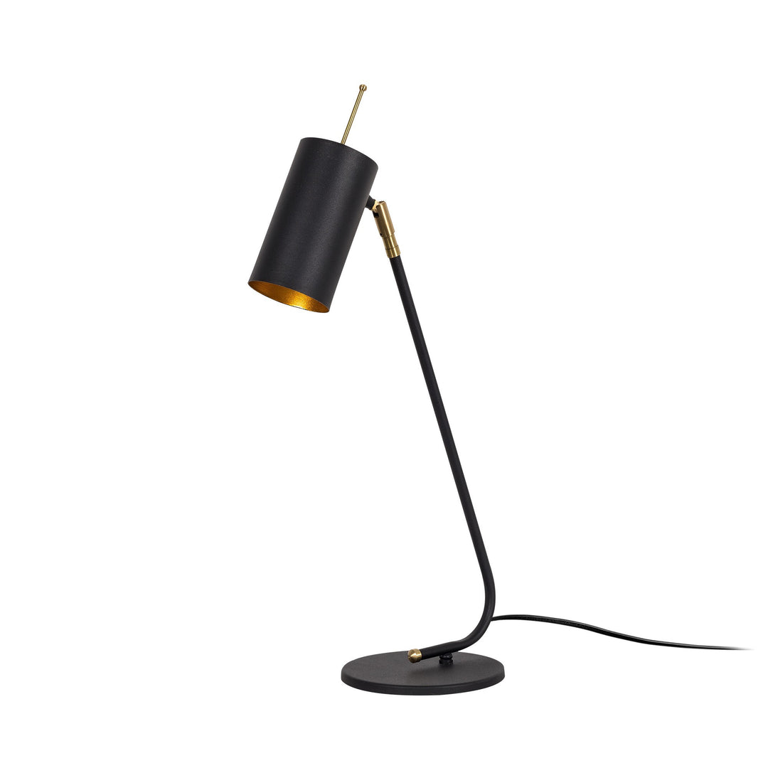 LUMI bordlampe guld og sort jern