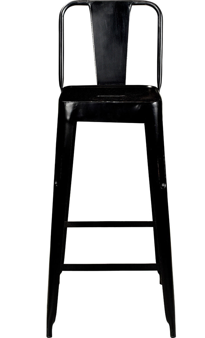 Produktbillede af TRADEMARK LIVING COPENHAGEN BARSTOL ANTIK SORT 105 i premium kvalitet