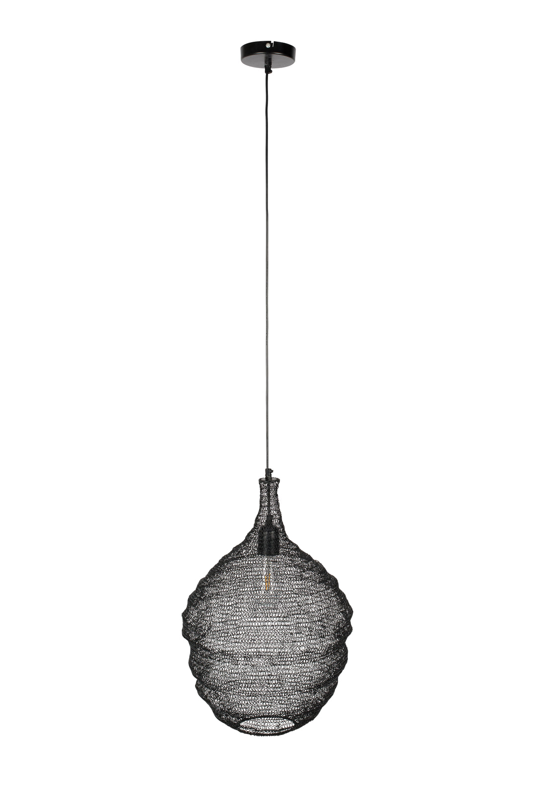 WHITE LABEL LIVING Lena M loftlampe sort jern