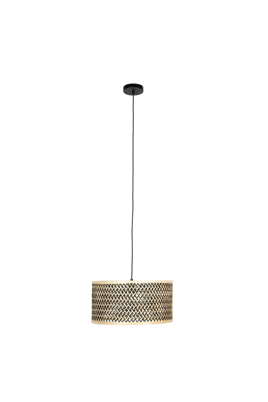 Produktbillede af WHITE LABEL LIVING Isla Bamboo Lille loftlampe beige bambus i premium kvalitet