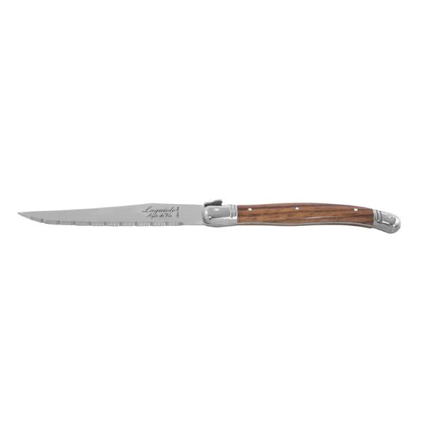 Produktbillede af Grillknive Laguiole Træ Sæt 6 Sdv på tilbud i premium kvalitet