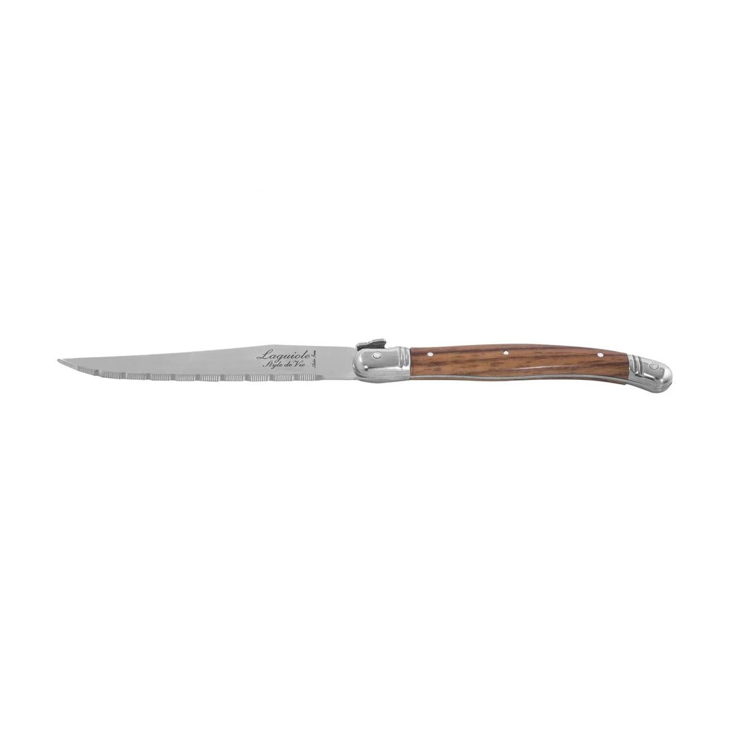 Grillknive Laguiole Træ Sæt 6 Sdv