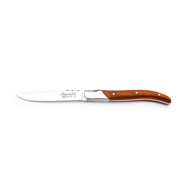 Produktbillede af Grillknive Laguiole Pakka Rose Sæt 6 Sdv på tilbud i premium kvalitet