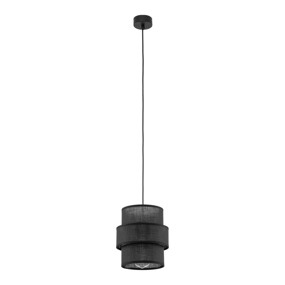 TK Calisto loftlampe sort stof og sort stål