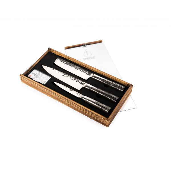 Produktbillede af Knive 3-del Smedet Intens Sdv 20/18/13cm på tilbud i premium kvalitet