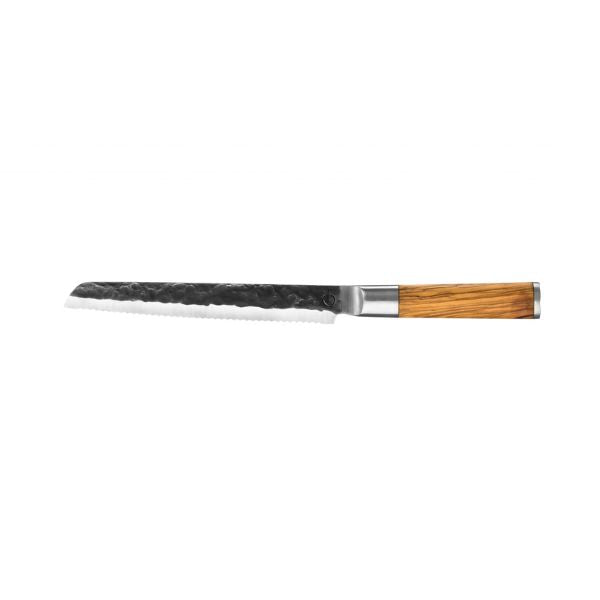 Produktbillede af Brødkniv Smedet Oliven Sdv 20cm på tilbud i brug