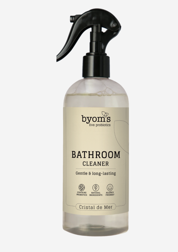 Detaljeret produktbillede af Byoms PROBIOTIC BATHROOM CLEANER Cristal de Mer (400 ml) på tilbud