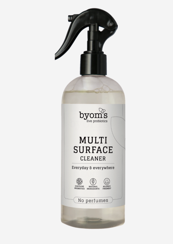 Detaljeret produktbillede af Byoms PROBIOTIC MULTI-SURFACE CLEANER No perfumes (400 ml) på tilbud