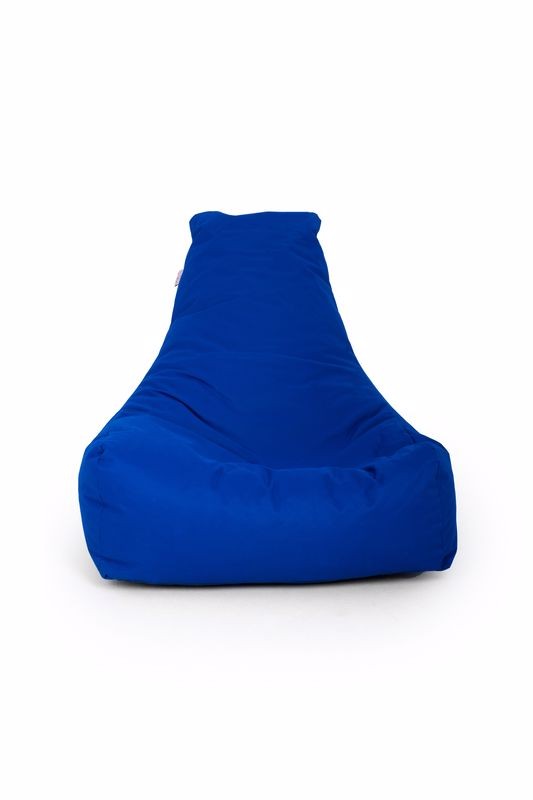 NORDVÄRK Stor udendørs sækkestol blå polyester