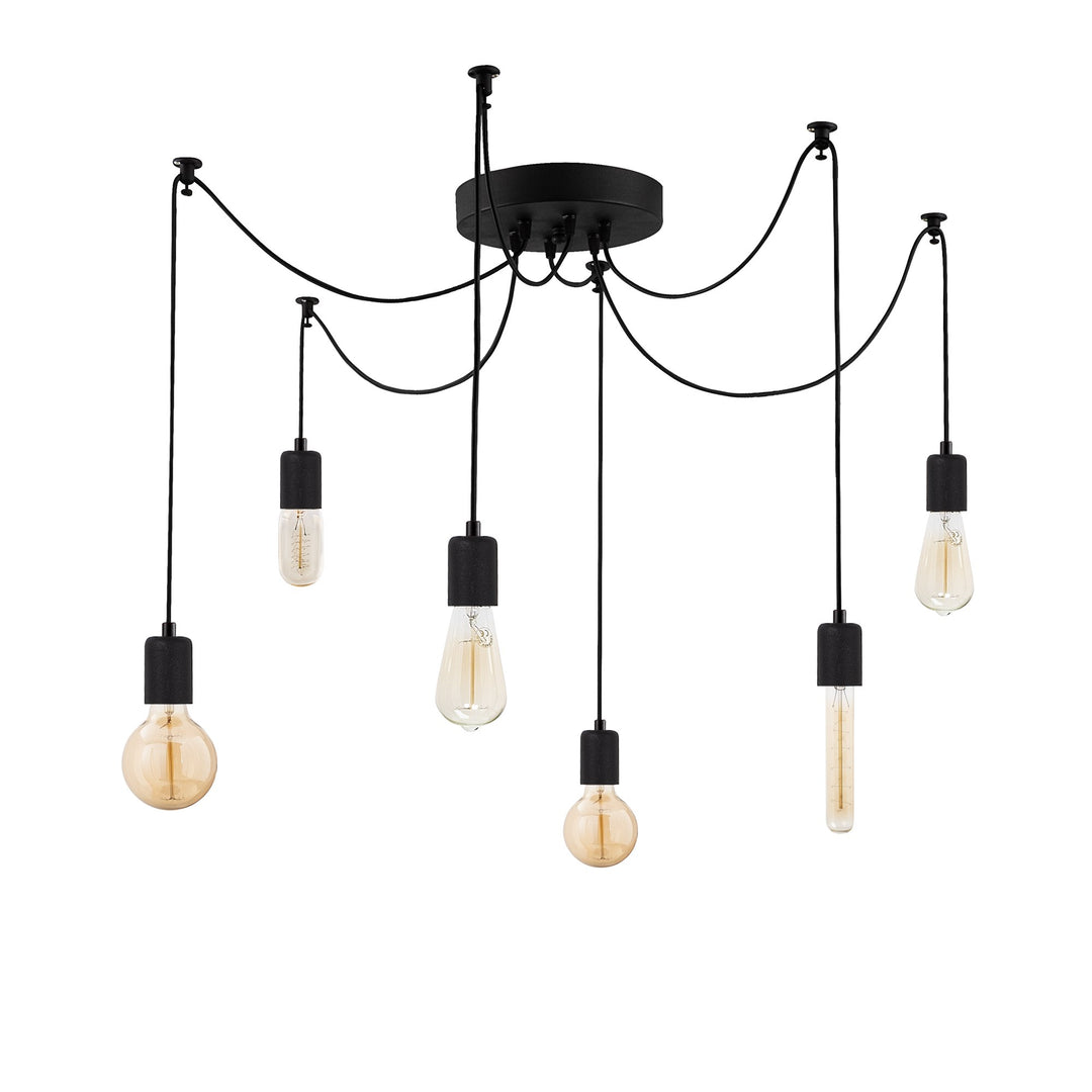 LUMI Voiron loftlampe sort metal