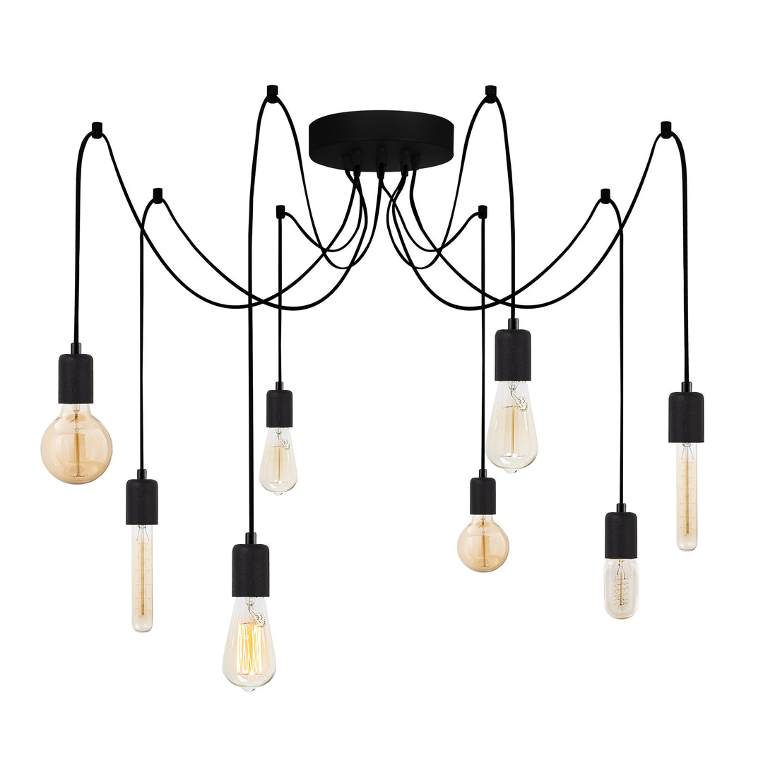 LUMI Montijo loftlampe sort metal
