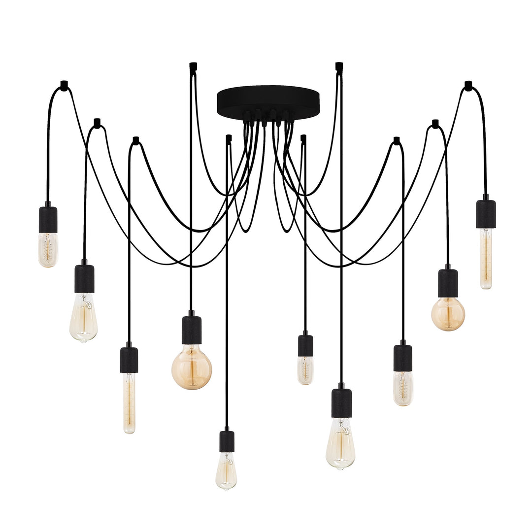 LUMI Sabadell loftlampe sort jern